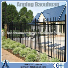 high quality powder coating crimped spear top steel fence